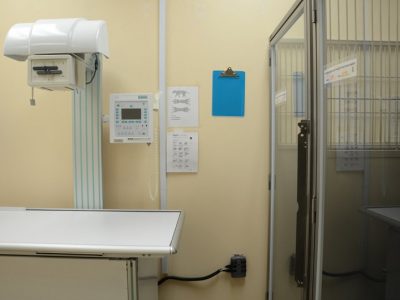 The digital radiology room and x-ray machine